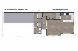 MAIN LEVEL OF FLOOR PLAN - BUYER TO VERIFY ALL MEASUREMENTS (ACCURACY IS NOT GUARANTEED)