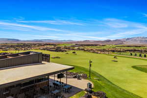 Bird's eye view of Putting Course with a mountain view