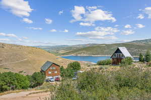 Water view featuring a mountain view