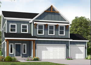 rendering of Rockwell floorplan Farmhouse Style Color may vary