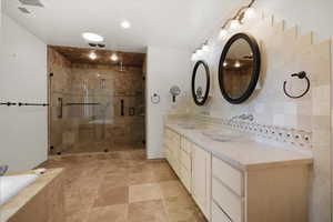 Primary upstairs master bathroom