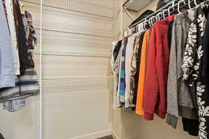 View of spacious closet