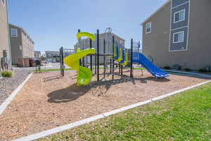 View of play area featuring cooling unit