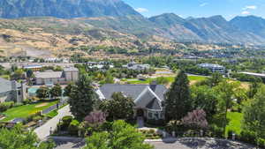 Bird's eye view featuring a mountain view