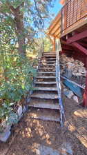 Stairs to the cabin!