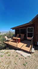 Back Deck with amazing views!