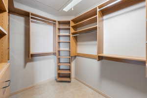 View of spacious closet