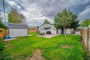 Shed is included. Large Patio.