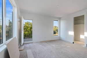 View of unfurnished bedroom