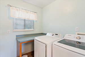 Spacious laundry room, conveniently located on second floor, where most of the bedrooms are.