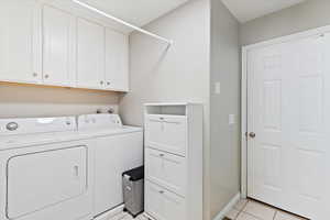 Laundry room with garage access