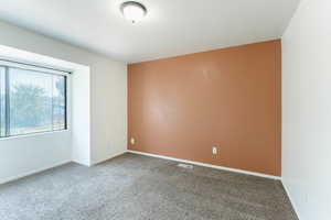 View of carpeted empty room