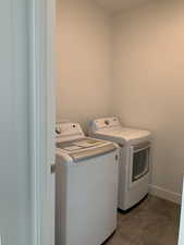 Laundry Room with washer and dryer