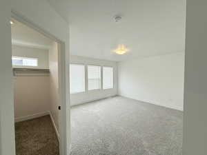 Secondary primary bedroom with walk-in closet