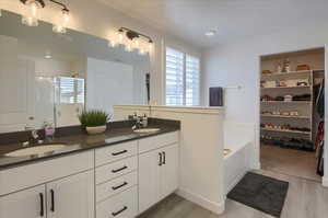 Primary Bath with Double Sinks and Soaking Tub