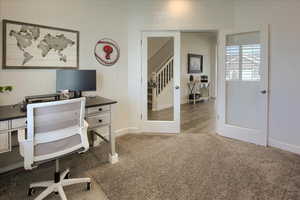 Office with French Doors