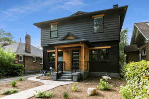 View of front property with a porch