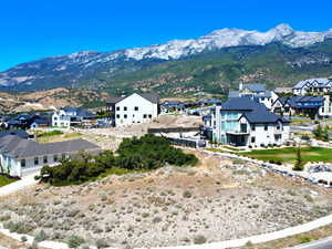 Mountain view featuring nearby suburban area