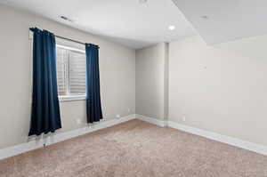 View of carpeted empty room