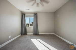 Bedroom 7 - carpeted room with ceiling fan