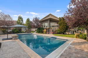 View of pool with a patio