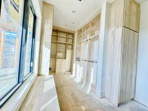 Mudroom with built in features