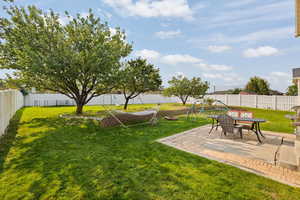 View of yard with a patio area