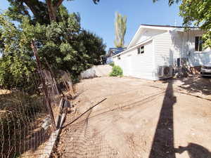 Spacious backyard is ready for your custom touches