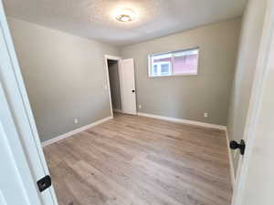 Spacious bedroom with walk-in closet