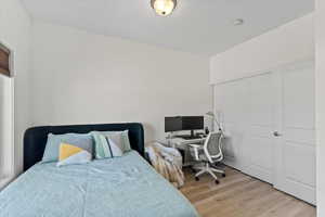 Bedroom featuring light hardwood / wood-style flooring