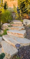 Rock stairway