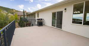 Dining room balcony