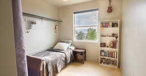 Bedroom featuring light hardwood / wood-style floors