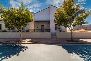 View of rear view of property