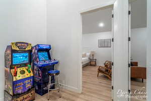 Interior space featuring light hardwood / wood-style floors