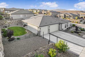 Exterior space featuring a mountain view