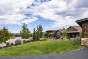 View of front of house with a front yard