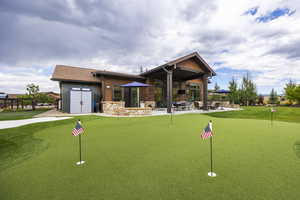 View of home's community featuring a patio area