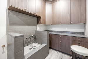 Bathroom featuring hardwood / wood-style floors