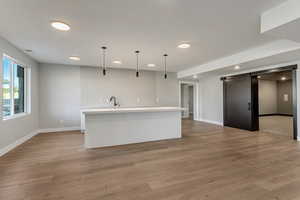 Family Room showing entry to Theater Room