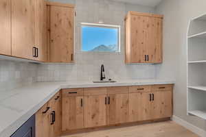 Pantry with Sink (this owner added upper cabinets)