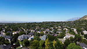 Bird's eye view featuring a mountain view