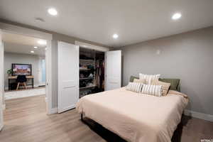 Basement apartment bedroom