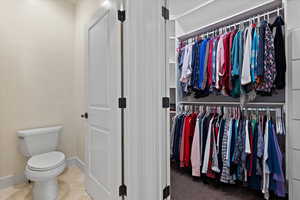 Interior space featuring tile patterned flooring