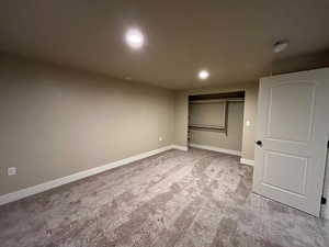 Large basement bedroom