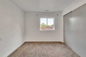 View of carpeted empty room