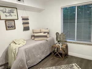 Bedroom featuring hardwood / wood-style floors