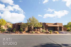 View of adobe home