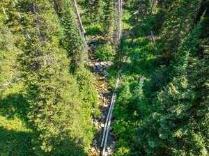 Birds eye view of property