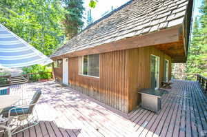 View of wooden terrace